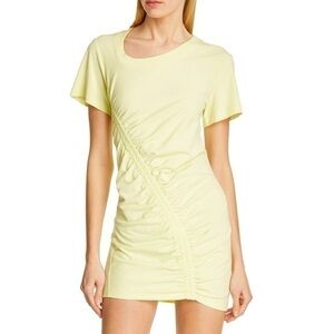 T by Alexander Wang Wash & Go High Twist Jersey Dress in Zest Size Med